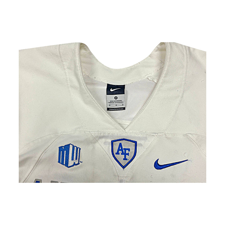US Air Force Academy Nike White 2023 Game Issued #2 Size M Jersey