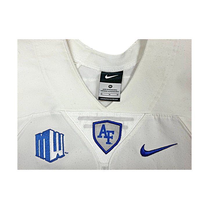 US Air Force Academy Nike White 2023 Game Issued #5 Sie M Jersey