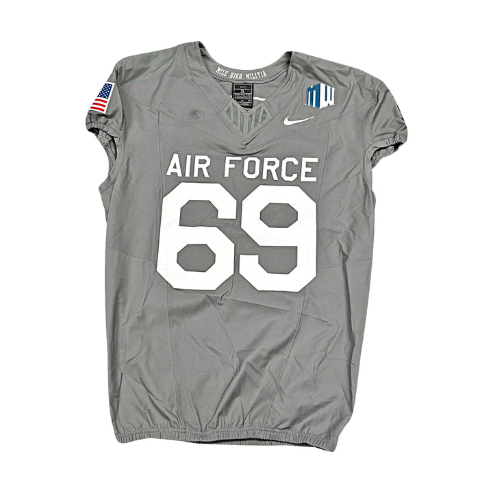 US Air Force Academy 2025 Game Used Nike #69 Size XL F-16 Jersey