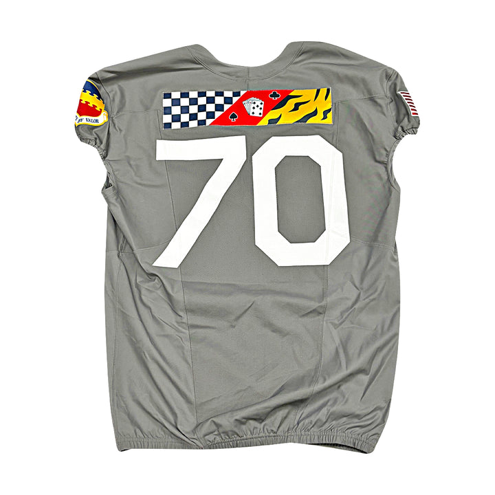 US Air Force Academy 2025 Game Used Nike #70 Size XXL F-16 Jersey