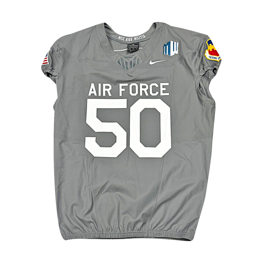 US Air Force Academy 2025 Game Used Nike #50 Size XXL F-16 Jersey
