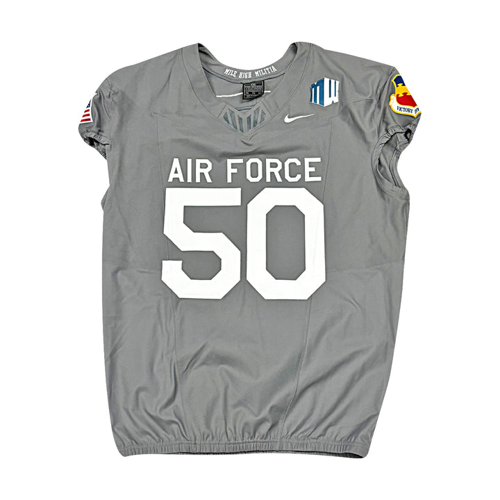 US Air Force Academy 2025 Game Used Nike #50 Size XXL F-16 Jersey
