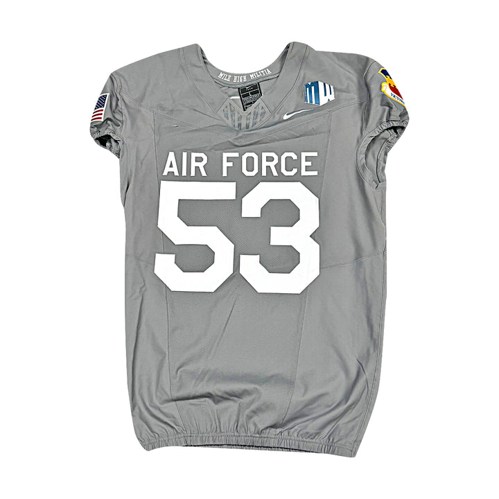 US Air Force Academy 2025 Game Used Nike #53 Size L F-16 Jersey