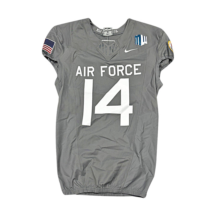 US Air Force Academy 2025 Game Used Nike #14 Size M F-16 Jersey