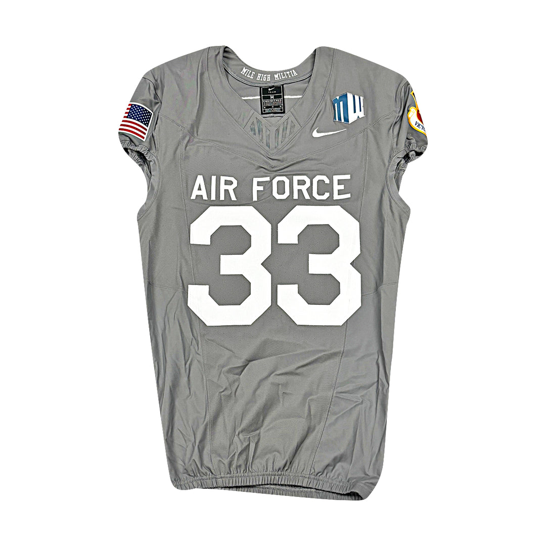US Air Force Academy 2025 Game Used Nike #33 Size M F-16 Jersey