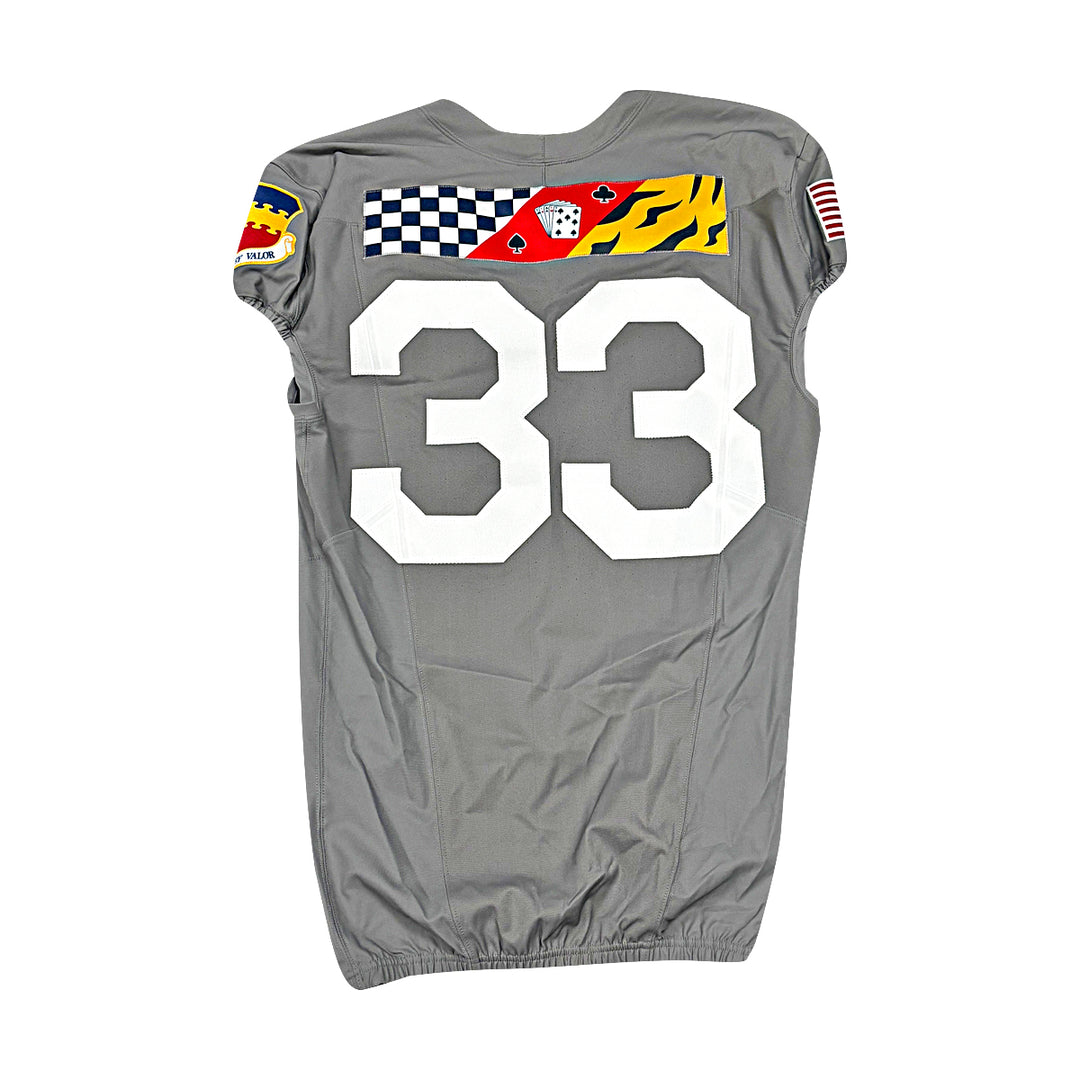 US Air Force Academy 2025 Game Used Nike #33 Size M F-16 Jersey