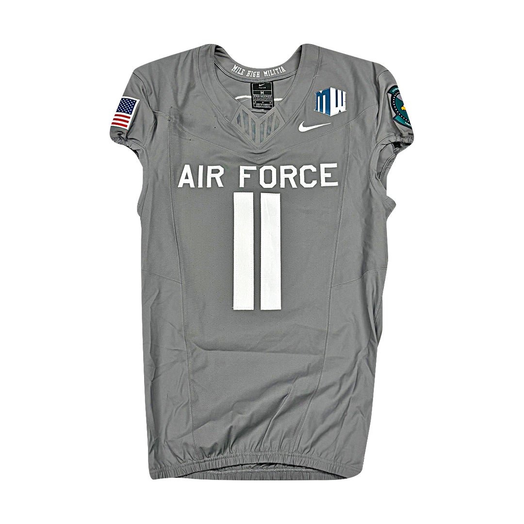 US Air Force Academy 2025 Game Used Nike #11 Size M F-16 Jersey