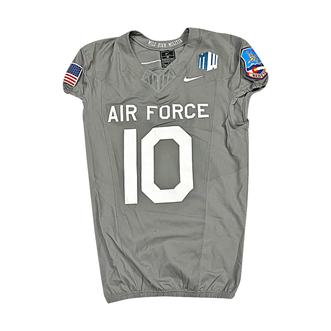 US Air Force Academy 2025 Game Used Nike #10 Size M F-16 Jersey