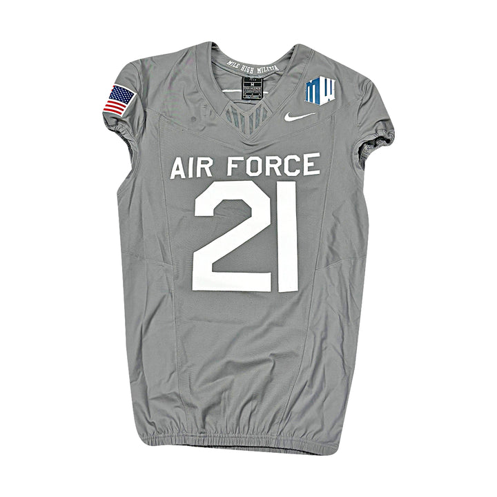US Air Force Academy 2025 Game Used Nike #21 Size M F-16 Jersey