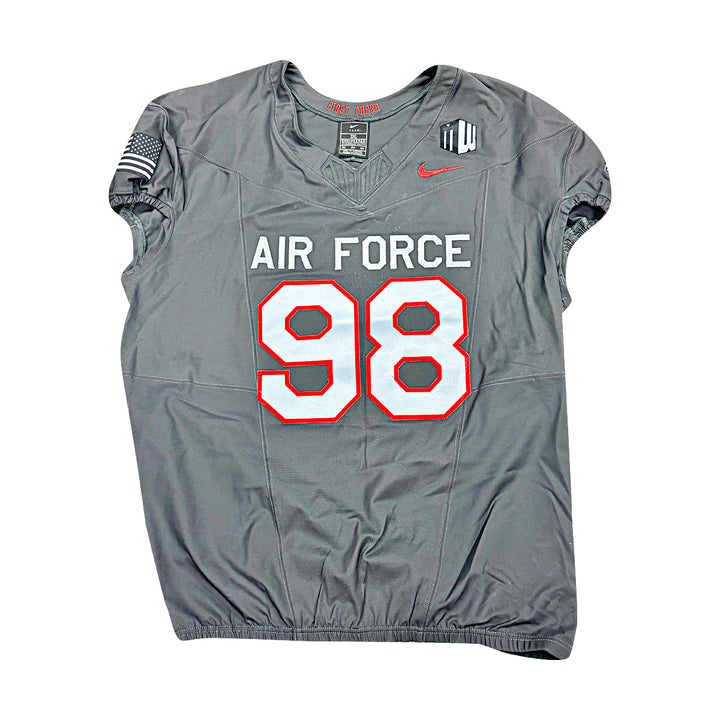 US Air Force Academy 2024 Game Used Nike AFSOC Grey 3XL #98 Jersey