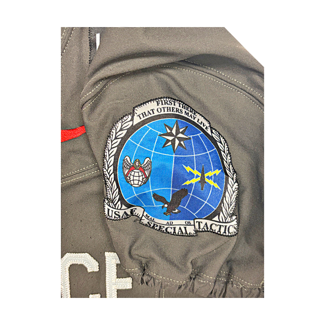 US Air Force Academy 2024 Game Used Nike AFSOC Grey Large #34 Jersey