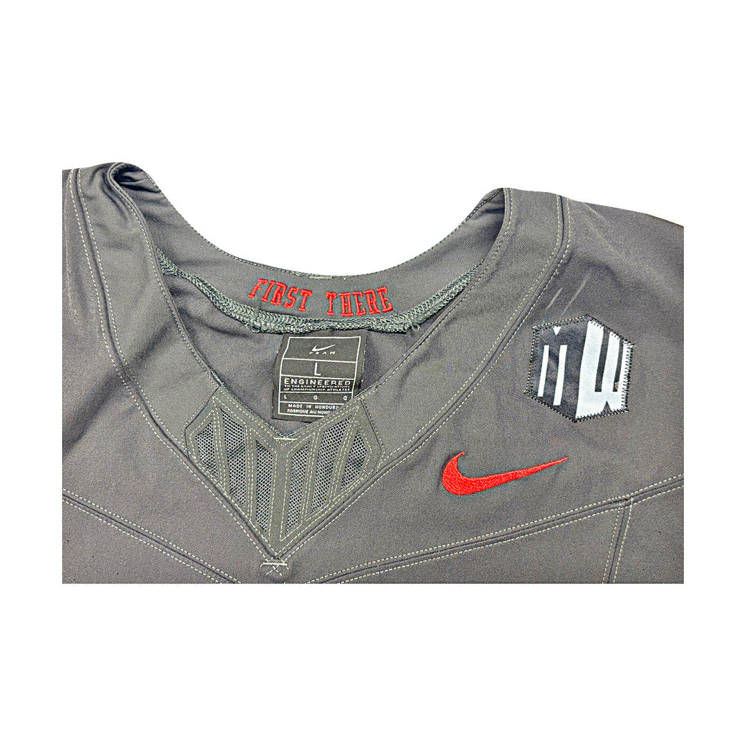 US Air Force Academy 2024 Game Used Nike AFSOC Grey Large #56 Jersey