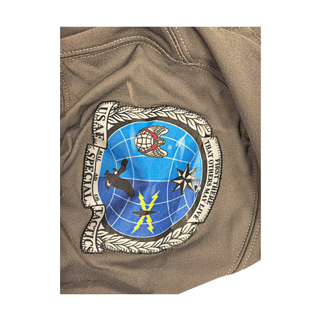 US Air Force Academy 2024 Game Used Nike AFSOC Grey Large #38 Jersey