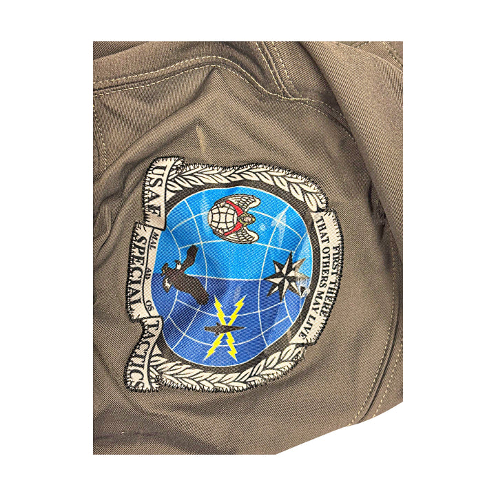 US Air Force Academy 2024 Game Used Nike AFSOC Grey Large #38 Jersey