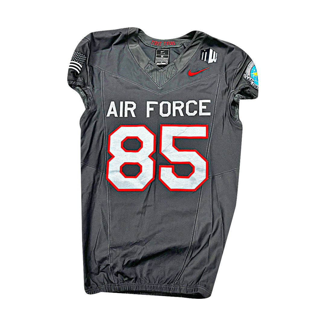 US Air Force Academy 2024 Game Used Nike AFSOC Grey Medium #85 Jersey