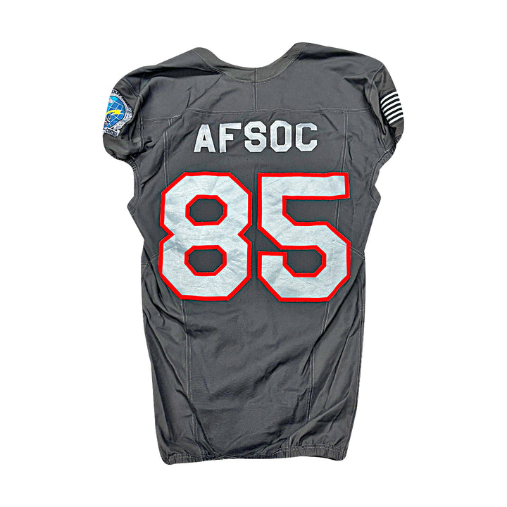 US Air Force Academy 2024 Game Used Nike AFSOC Grey Medium #85 Jersey