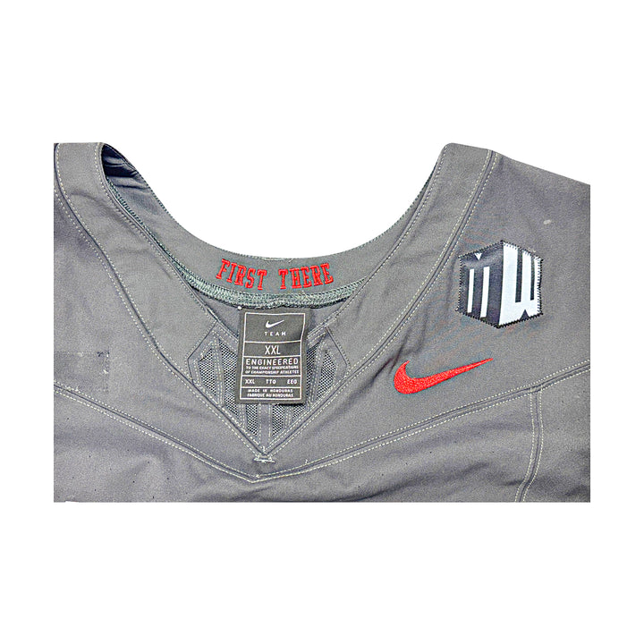 US Air Force Academy 2024 Game Used Nike AFSOC Grey XXL #68 Jersey