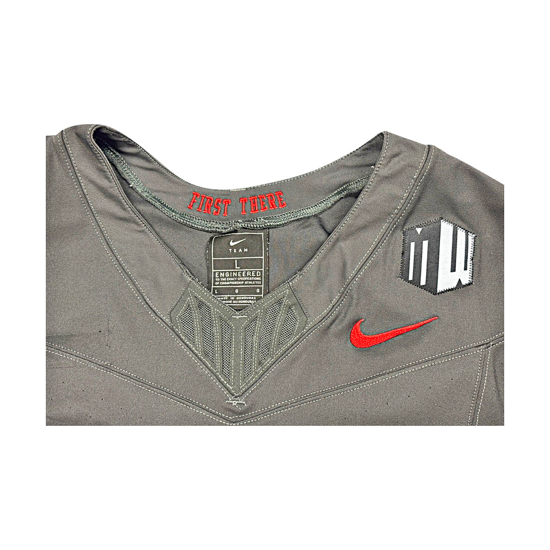 US Air Force Academy 2024 Game Used Nike AFSOC Grey Large #83 Jersey