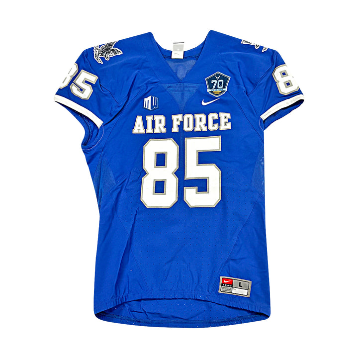 US Air Force Academy 2015 Game Issued Nike 1985 Blue Retro #85 Size L Jersey