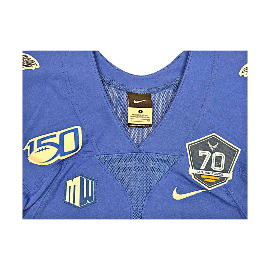 US Air Force Academy 2015 Game Issued Nike 1985 Blue Retro #15 Size S Jersey