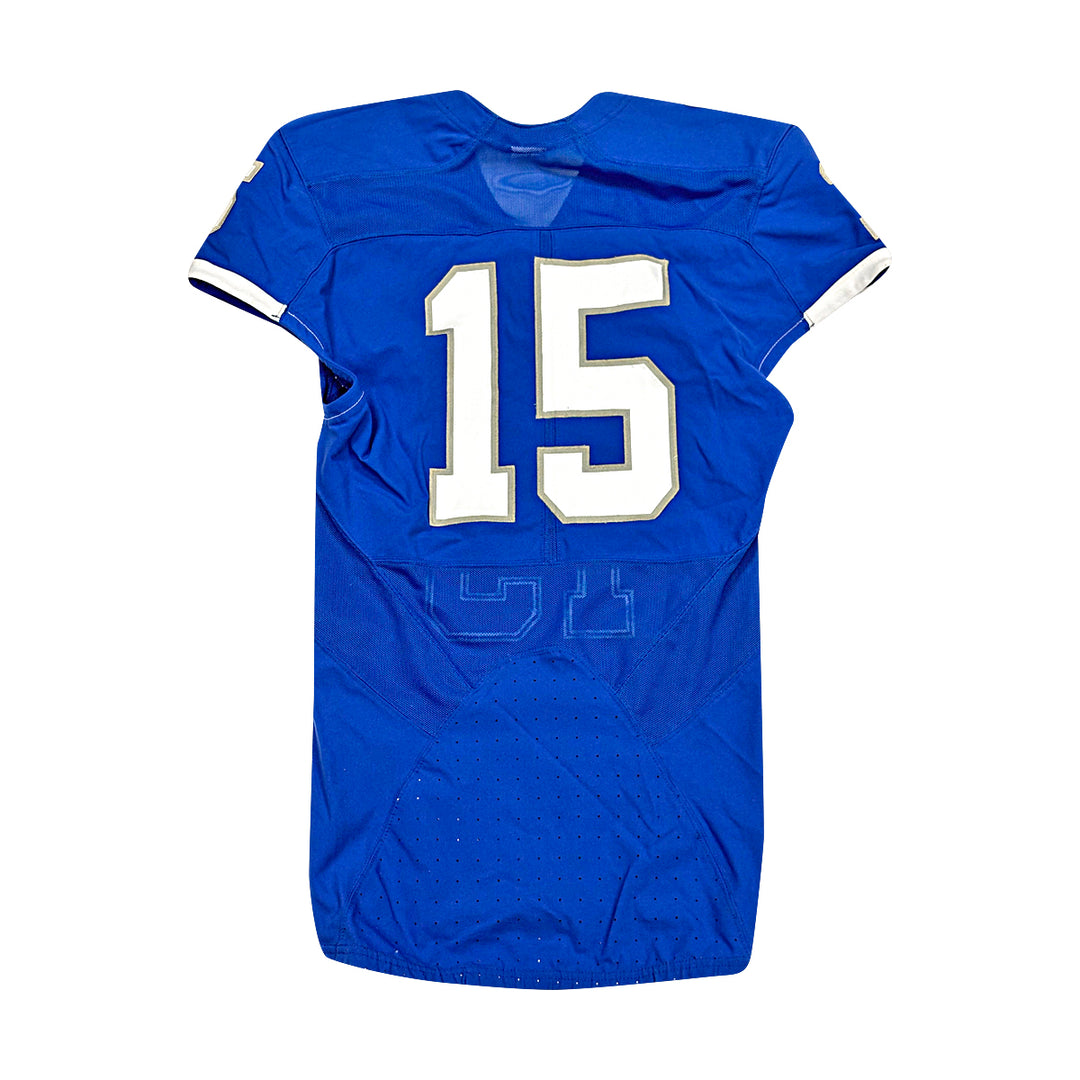 US Air Force Academy 2015 Game Issued Nike 1985 Blue Retro #15 Size S Jersey