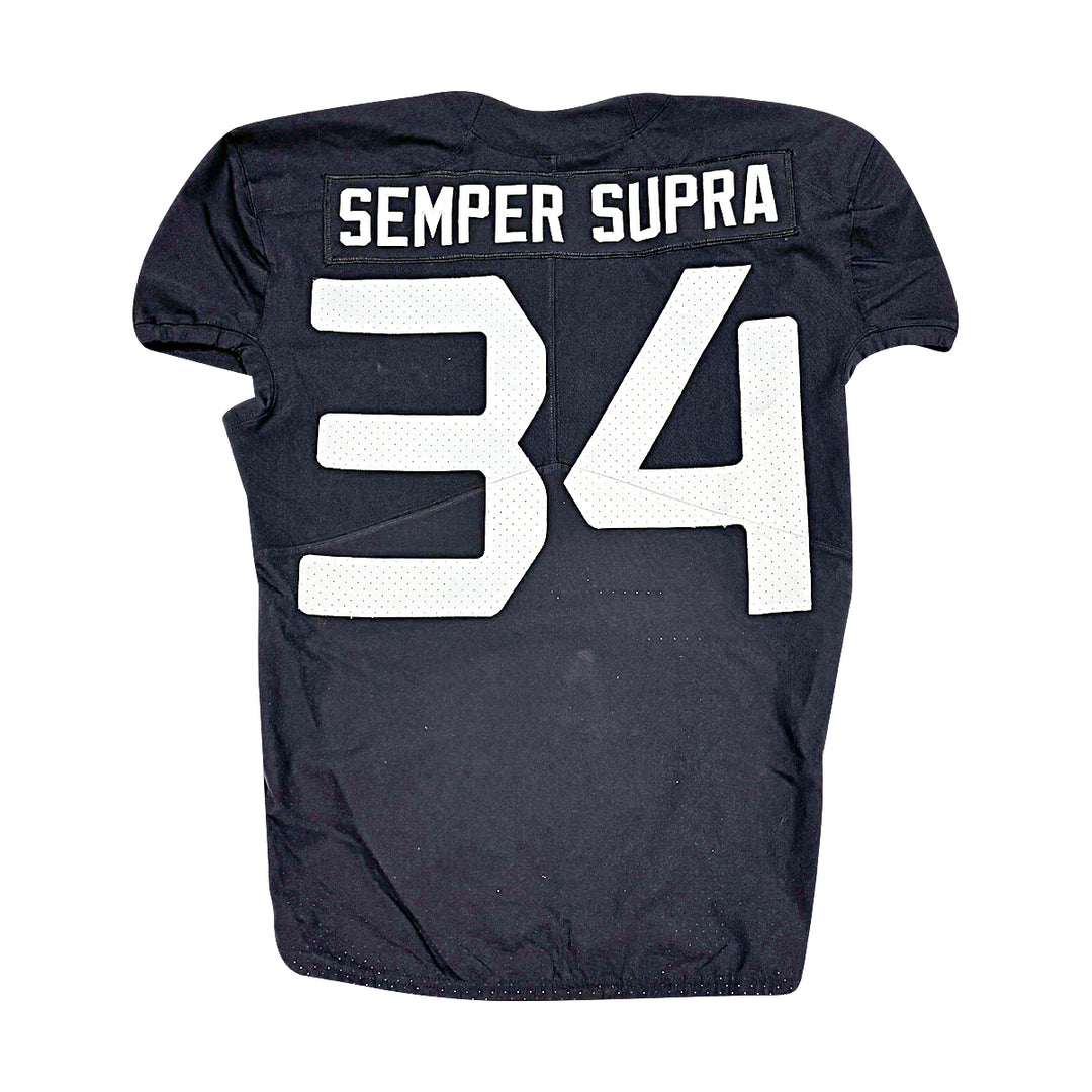 US Air Force Academy 2022 Game Used #34 Nike Space APLS Black SS Jersey