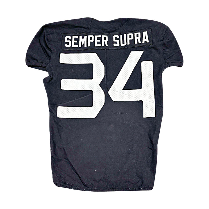 US Air Force Academy 2022 Game Used #34 Nike Space APLS Black SS Jersey
