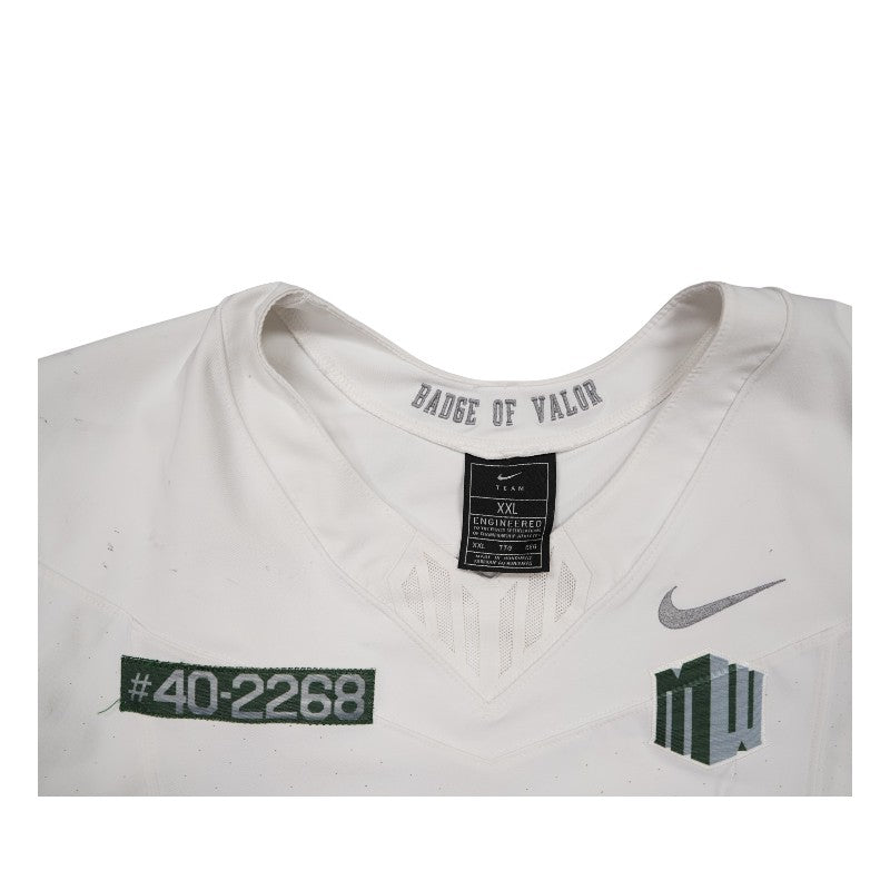 U.S. Air Force Academy 2023 Game Worn Nike Doolittle Raiders #68 White Jersey Sz XXL