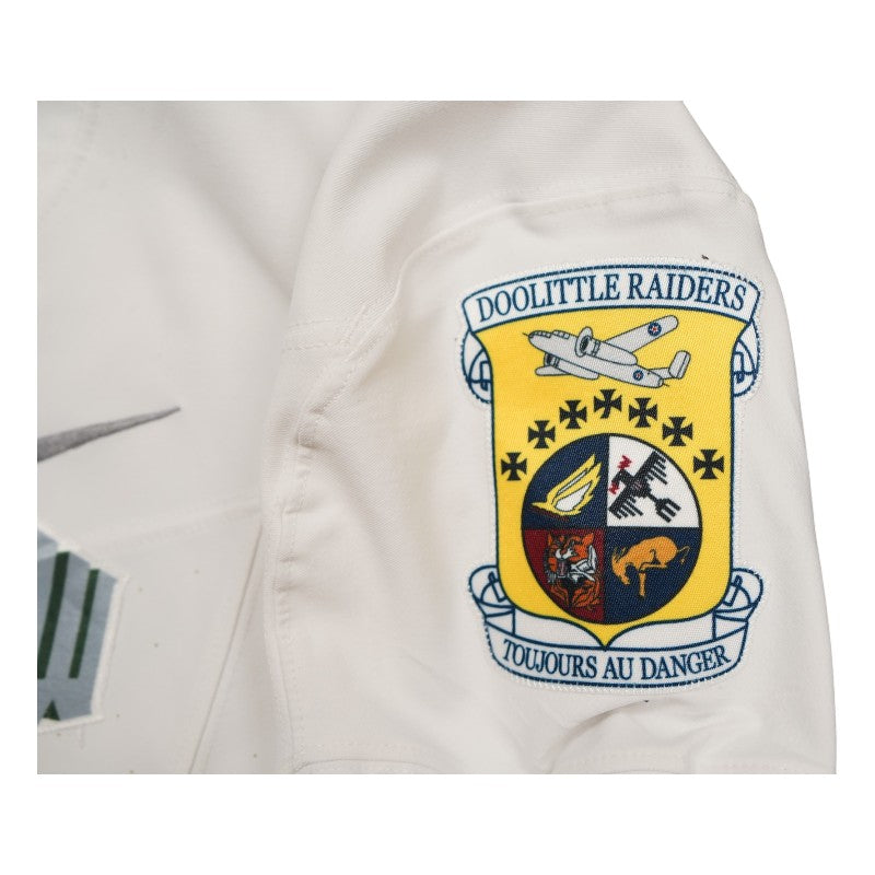 U.S. Air Force Academy 2023 Game Worn Nike Doolittle Raiders #75 White Jersey Sz XXL