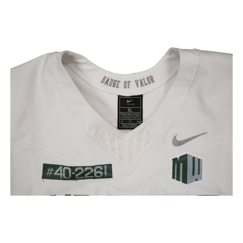 U.S. Air Force Academy 2023 Game Worn Nike Doolittle Raiders #56 White Jersey Sz XL