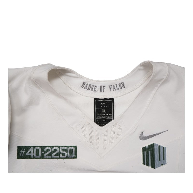U.S. Air Force Academy 2023 Game Worn Nike Doolittle Raiders #77 White Jersey Sz XL