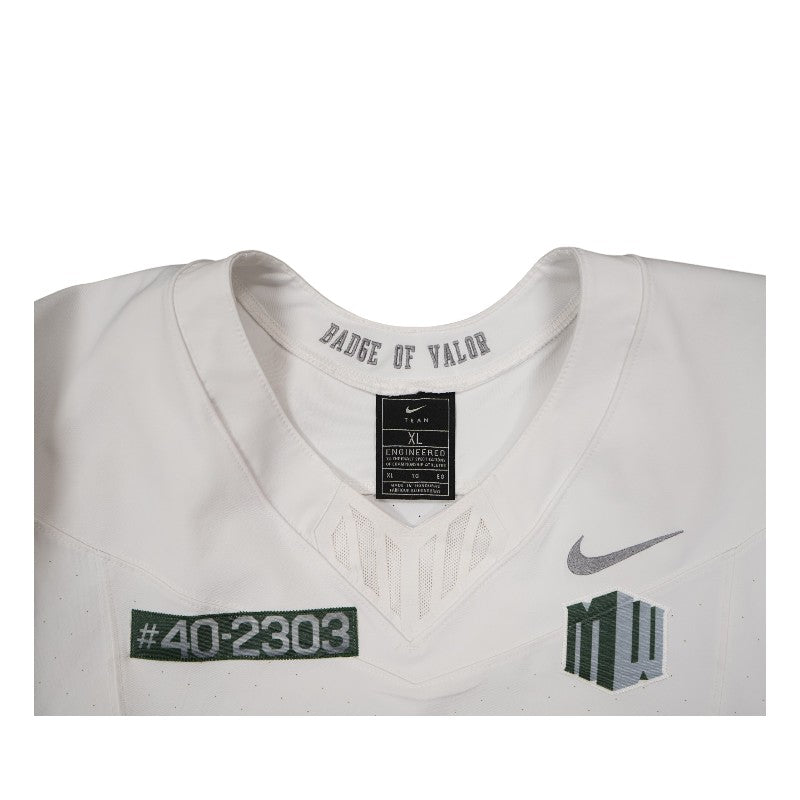 U.S. Air Force Academy 2023 Game Worn Nike Doolittle Raiders #76 White Jersey Sz XL