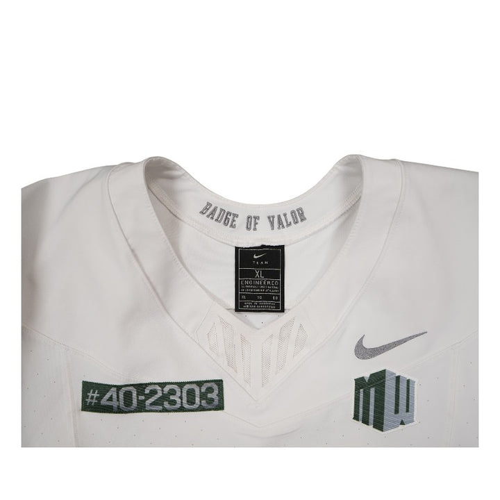 U.S. Air Force Academy 2023 Game Worn Nike Doolittle Raiders #76 White Jersey Sz XL