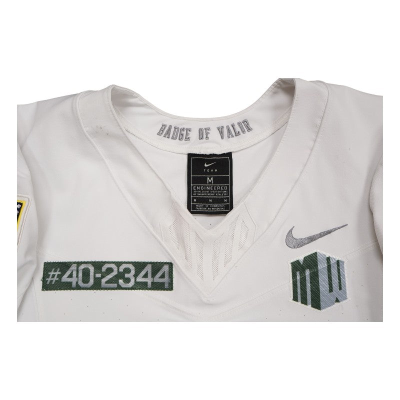 U.S. Air Force Academy 2023 Game Worn Nike Doolittle Raiders #33 White Jersey Sz M