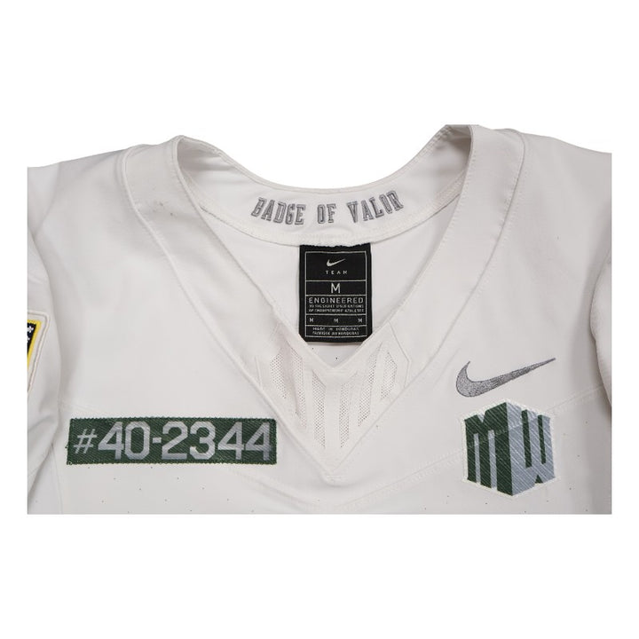 U.S. Air Force Academy 2023 Game Worn Nike Doolittle Raiders #33 White Jersey Sz M