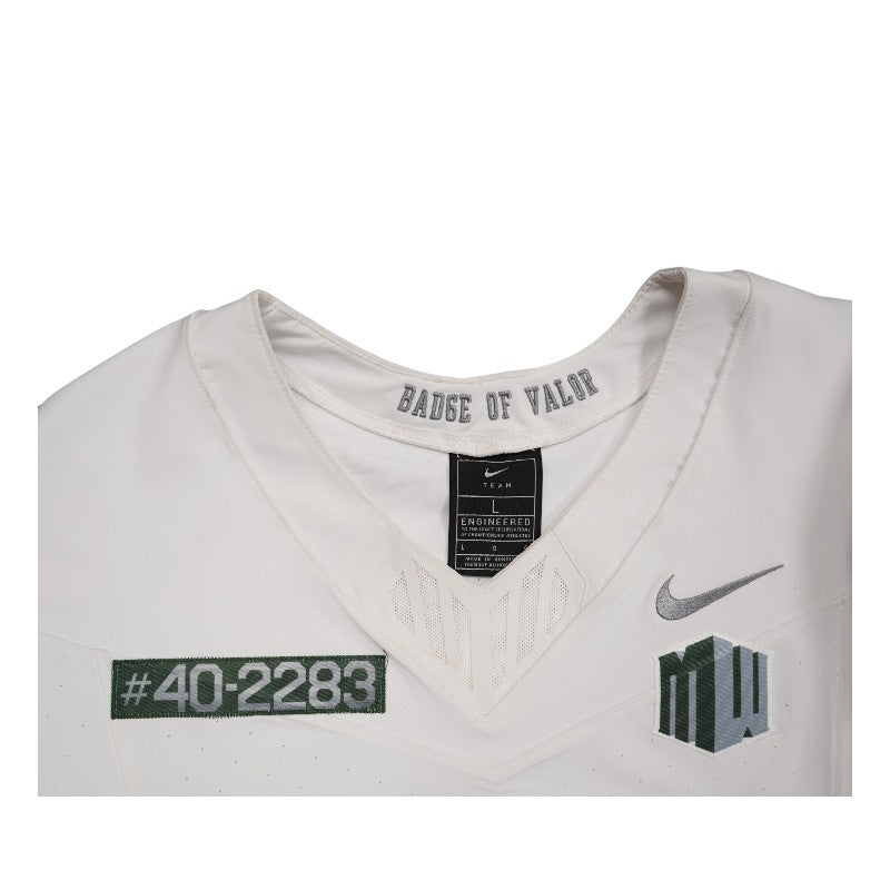 U.S. Air Force Academy 2023 Game Worn Nike Doolittle Raiders #45 White Jersey Sz L