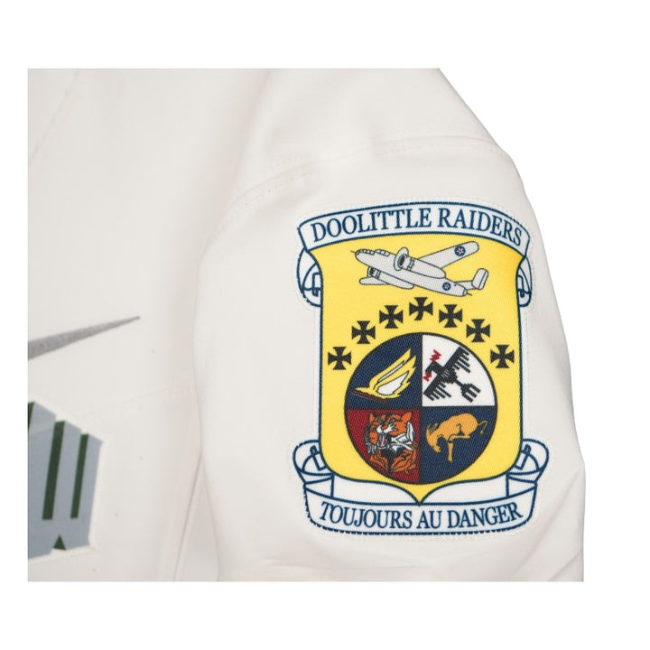 U.S. Air Force Academy 2023 Game Worn Nike Doolittle Raiders #45 White Jersey Sz L
