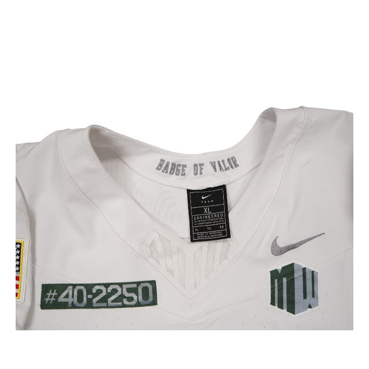 U.S. Air Force Academy 2023 Game Worn Nike Doolittle Raiders #96 White Jersey Sz XL