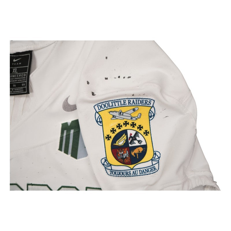 U.S. Air Force Academy 2023 Game Worn Nike Doolittle Raiders #96 White Jersey Sz XL