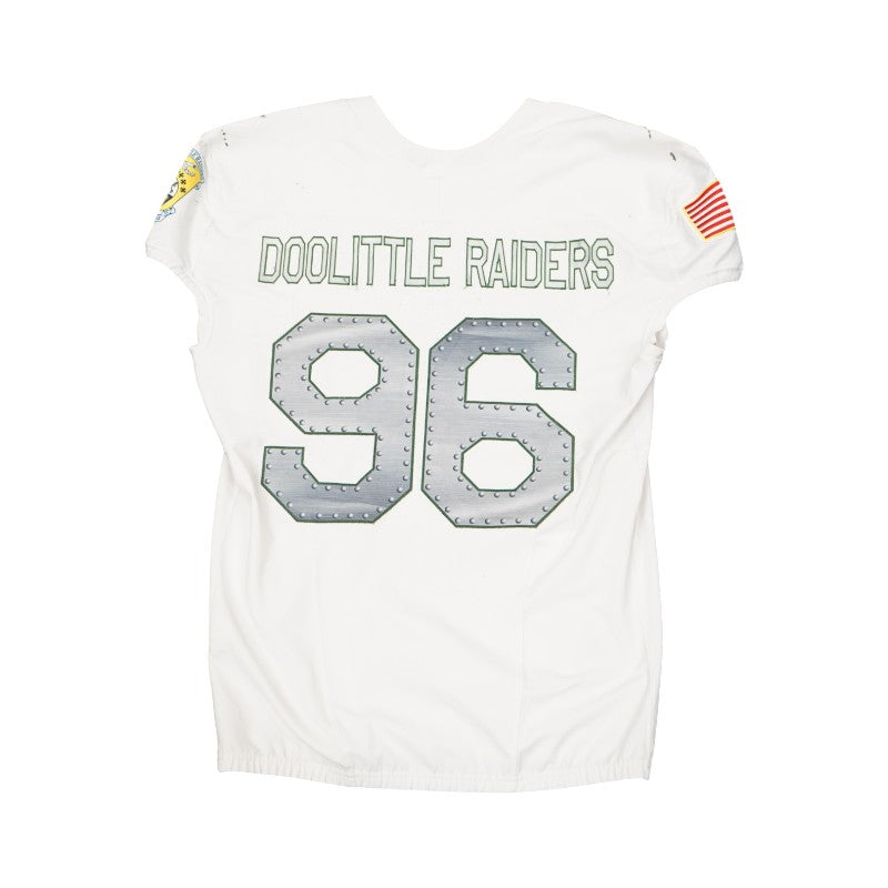U.S. Air Force Academy 2023 Game Worn Nike Doolittle Raiders #96 White Jersey Sz XL