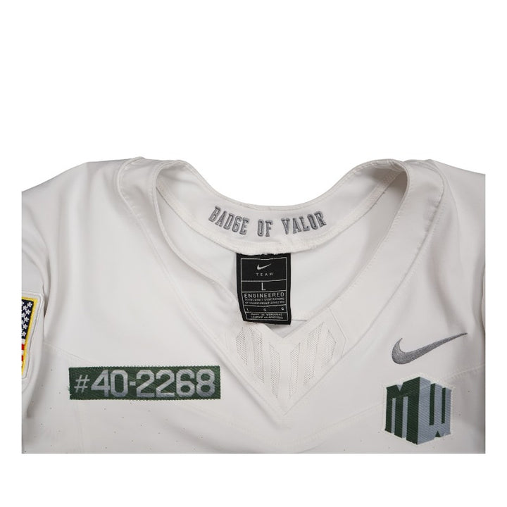 U.S. Air Force Academy 2023 Game Worn Nike Doolittle Raiders #32 White Jersey Sz L