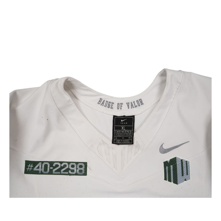 U.S. Air Force Academy 2023 Game Worn Nike Doolittle Raiders #55 White Jersey Sz XL