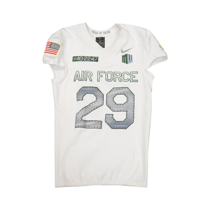 U.S. Air Force Academy 2023 Game Worn Nike Doolittle Raiders #29 White Jersey Sz M