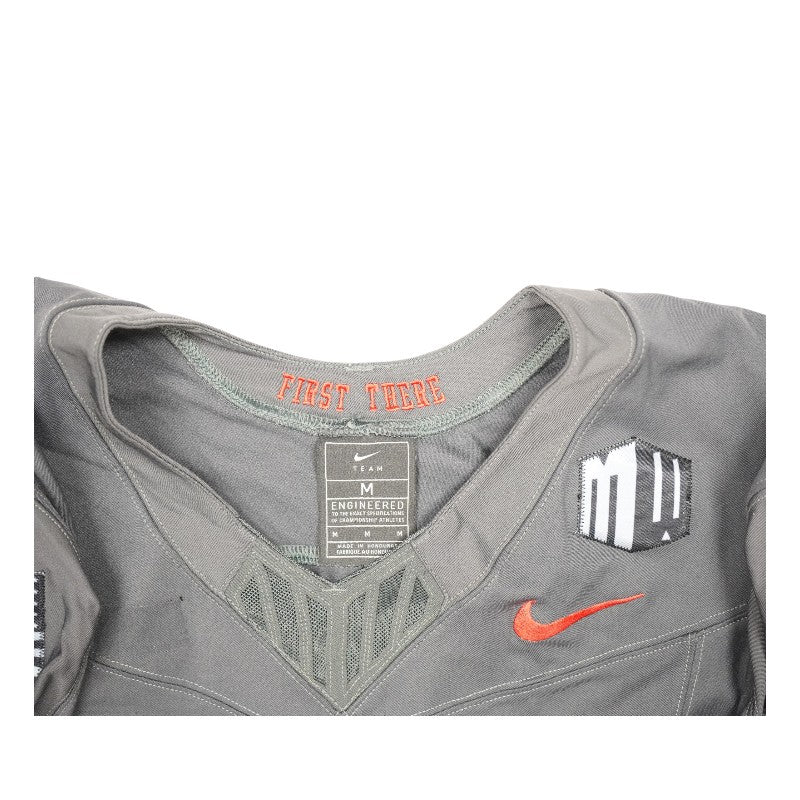 U.S. Air Force Academy 2024 Game Used #31 Nike AFSOC Grey Jersey Sz M