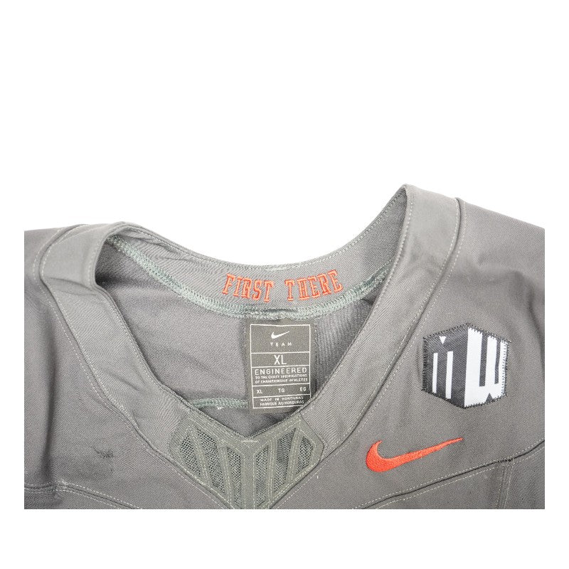 U.S. Air Force Academy 2024 Game Used #55 Nike AFSOC Grey Jersey Sz XL