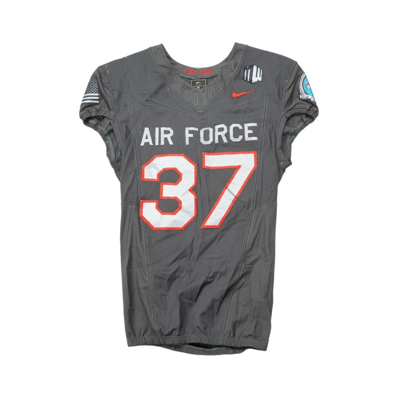 U.S. Air Force Academy 2024 Game Used #37 Nike AFSOC Grey Jersey Sz M