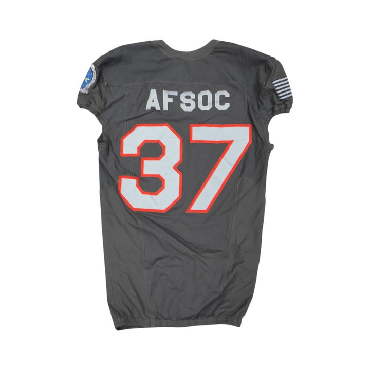 U.S. Air Force Academy 2024 Game Used #37 Nike AFSOC Grey Jersey Sz M