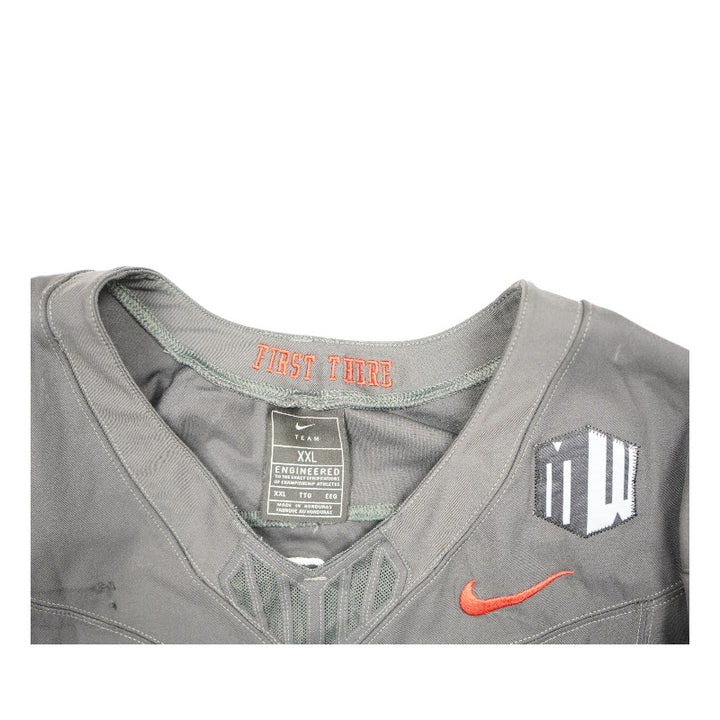 U.S. Air Force Academy 2024 Game Used #58 Nike AFSOC Grey Jersey Sz XXL