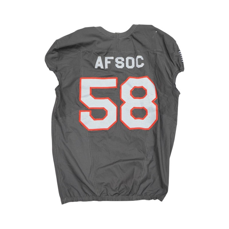 U.S. Air Force Academy 2024 Game Used #58 Nike AFSOC Grey Jersey Sz XXL