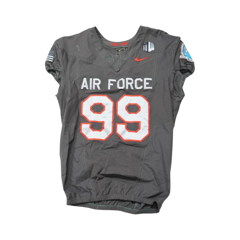 U.S. Air Force Academy 2024 Game Used #99 Nike AFSOC Grey Jersey Sz XL